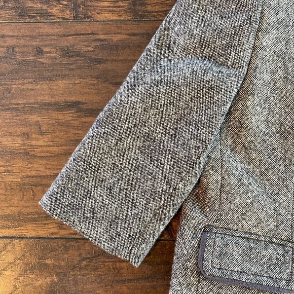 Baker by Ted Baker, Boys Tweed Blazer, Gray Tweed, Size 6-12M - Picture 7 of 12